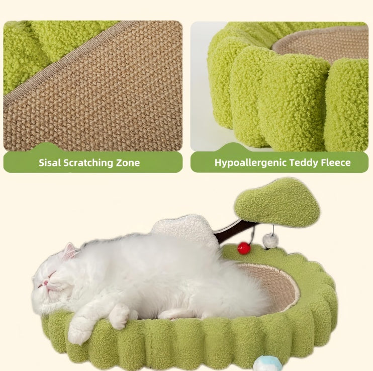 Katzenparadies: Sisal-Kratzbaum mit Lounge und Schlafplatz