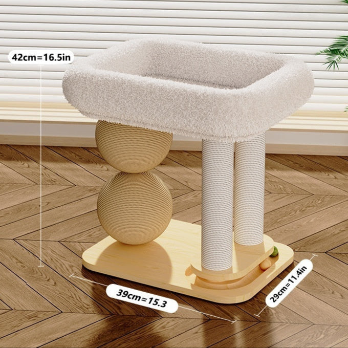 Katzenball mit Kuschelnest – Spiel und Ruhe in einem