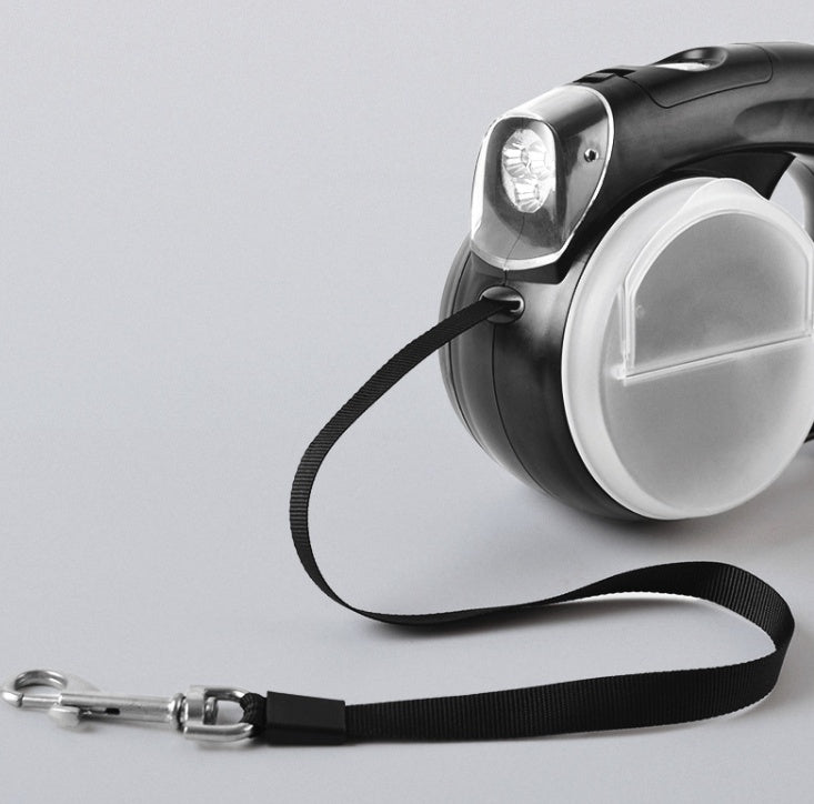 PawBeam – LED-Retractable-Leine für Nachtspaziergänge mit Stil!