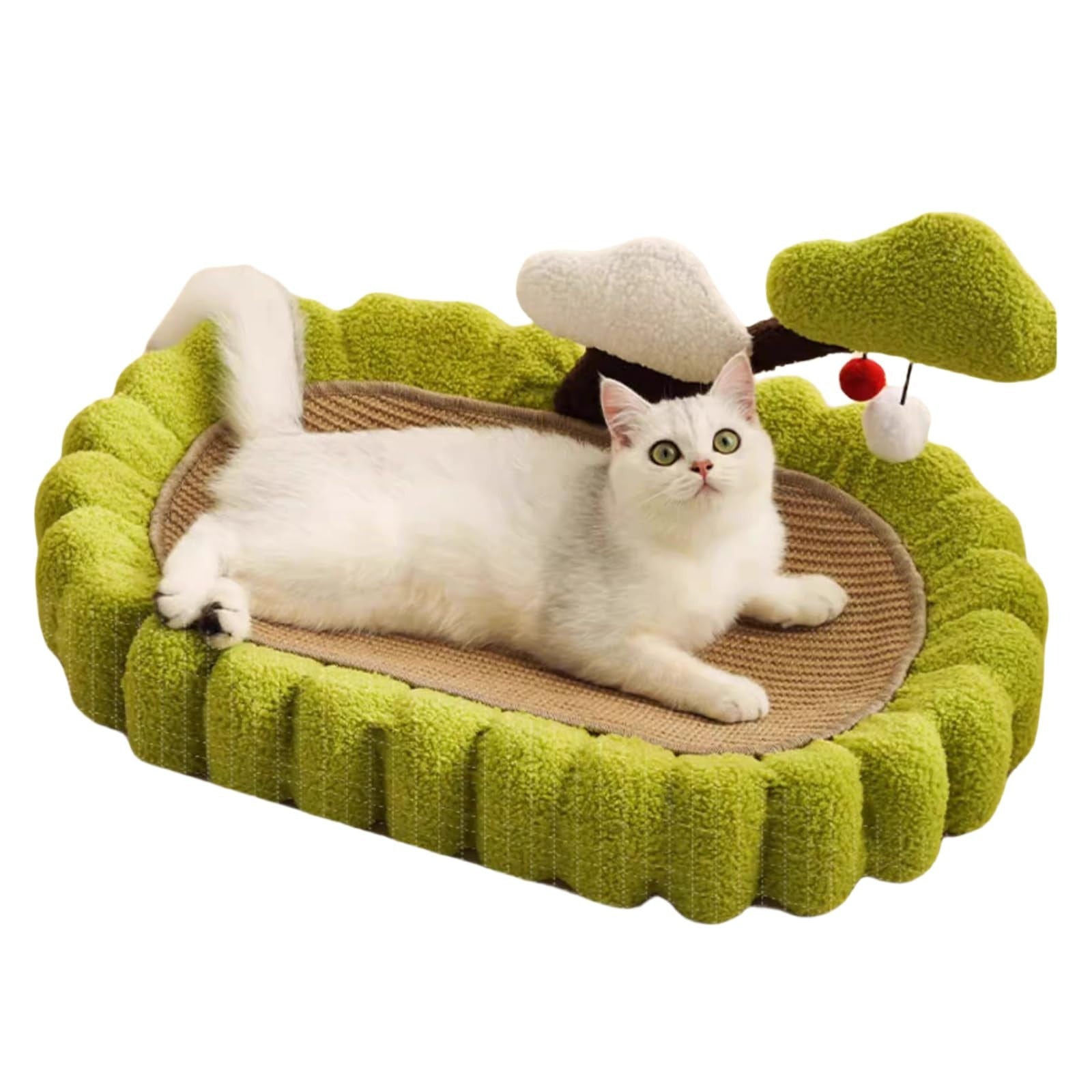 Katzenparadies: Sisal-Kratzbaum mit Lounge und Schlafplatz