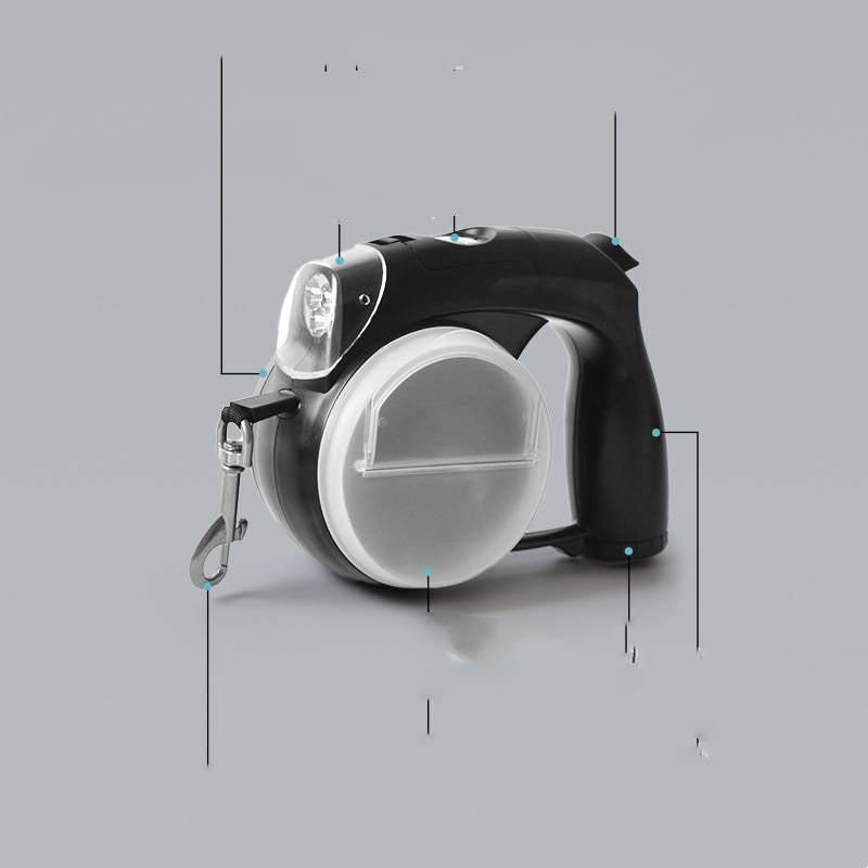 PawBeam – LED-Retractable-Leine für Nachtspaziergänge mit Stil!