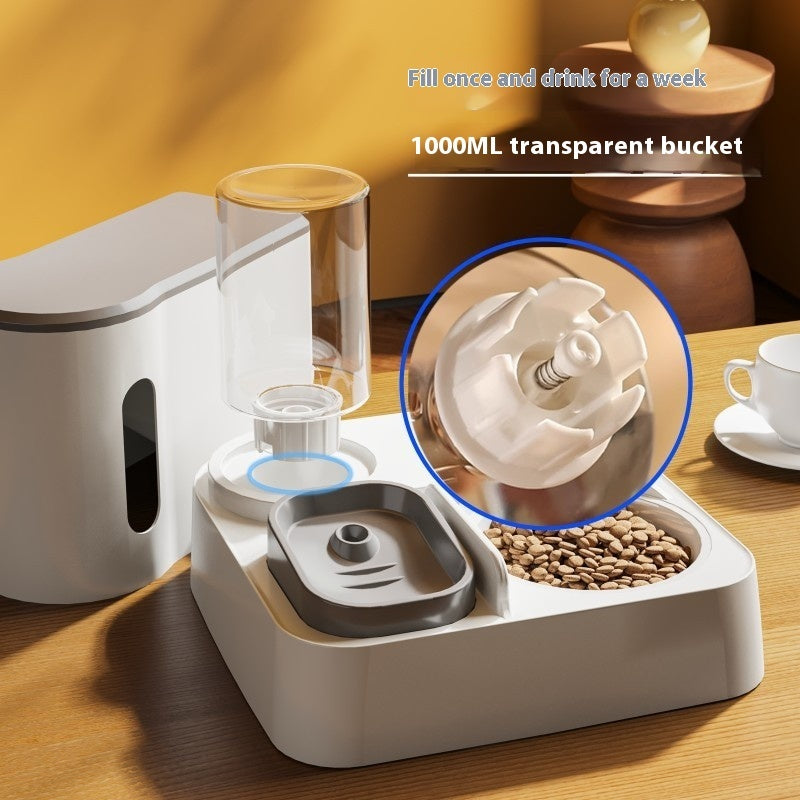 Automatischer Futter- und Wasserspender mit Doppelschale für Katzen